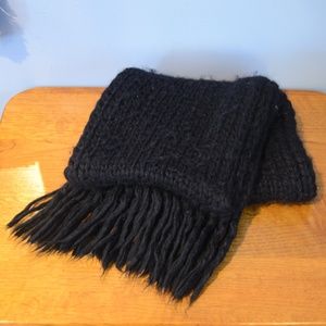 Black Knit Scarf